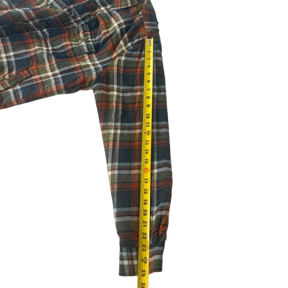 Tailor Vintage Womens L Flannel Shacket Sherpa Lined‎ Button Front Outdoor